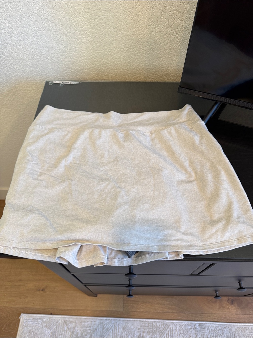 Vuori Cream Mini Skort with Built-In Liner